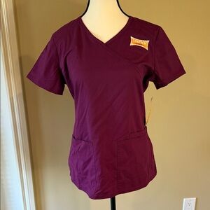 Scrubstar Scrubs Top Women's Purple Size XS